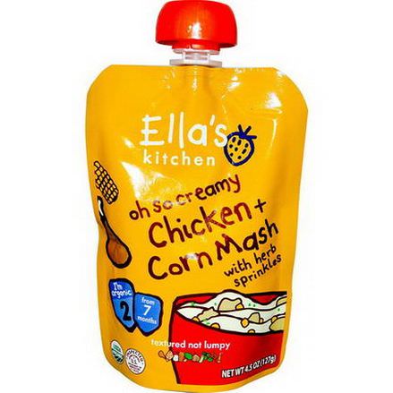Ella's Kitchen, Oh So Creamy Chicken Corn Mash, Stage 2 127g