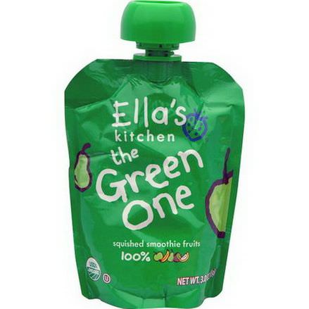 Ella's Kitchen, The Green One, Squished Smoothie Fruits 85g
