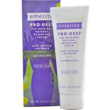 Emerita, Pro-Gest The Original Natural Balancing Cream with Calming Lavender 112g