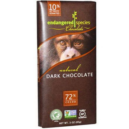 Endangered Species Chocolate, Natural Dark Chocolate 85g
