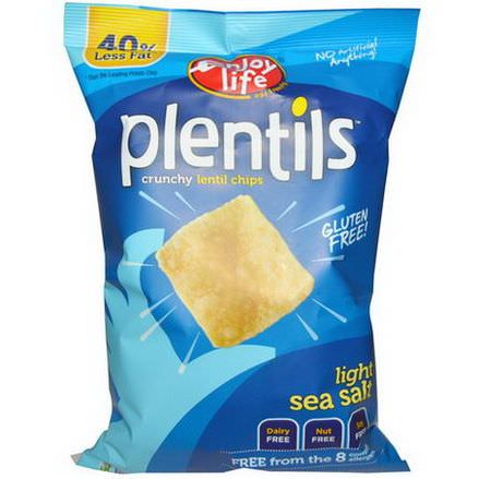 Enjoy Life Foods, Plentils, Lentil Chips, Light Sea Salt 113g