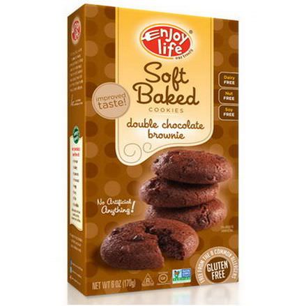 Enjoy Life Foods, Soft Baked Cookies, Double Chocolate Brownie 170g