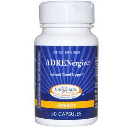 Enzymatic Therapy, ADRENergize, Energy, 50 Capsules