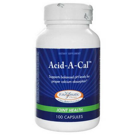 Enzymatic Therapy, Acid-A-Cal, Joint Health, 100 Capsules