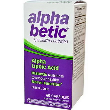 Enzymatic Therapy, Alpha Betic, Alpha Lipoic Acid, 60 Capsules