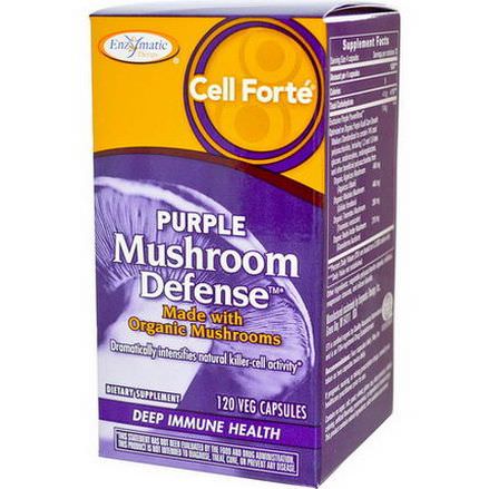 Enzymatic Therapy, Cell Forte, Purple Mushroom Defense, 120 Veggie Caps