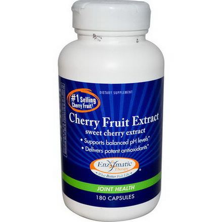 Enzymatic Therapy, Cherry Fruit Extract, Joint Health, 180 Capsules