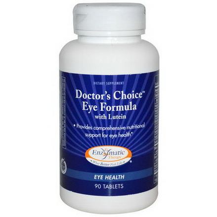 Enzymatic Therapy, Doctor's Choice Eye Formula, with Lutein, 90 Tablets