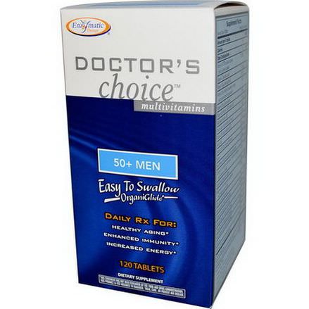 Enzymatic Therapy, Doctor's Choice Multivitamins, 50+ Men, 120 Tablets