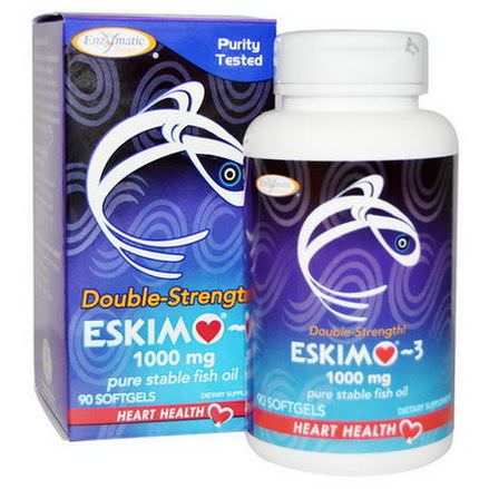 Enzymatic Therapy, Eskimo-3, Double Strength, 1000mg, 90 Softgels