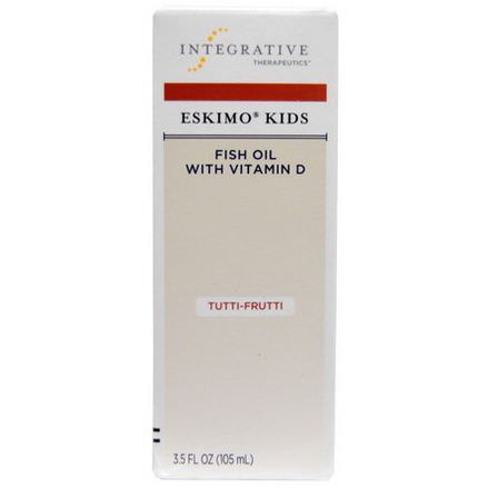 Enzymatic Therapy, Eskimo Kids, Fish Oil With Vitamin D, Tutti-Frutti 105ml