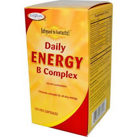 Enzymatic Therapy, Fatigue to Fantastic, Daily Energy B Complex, 120 Veggie Caps