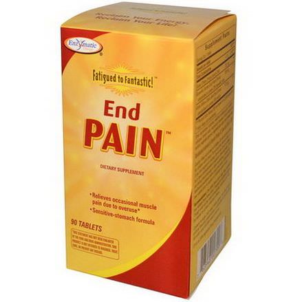 Enzymatic Therapy, Fatigued to Fantastic, End Pain, 90 Tablets