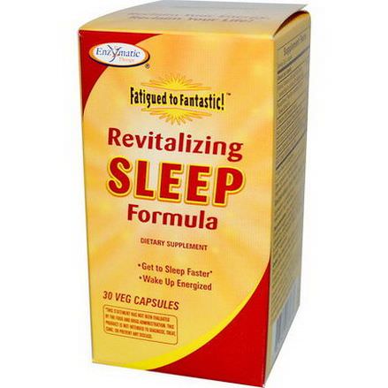 Enzymatic Therapy, Fatigued to Fantastic! Revitalizing Sleep Formula, 30 Veggie Caps