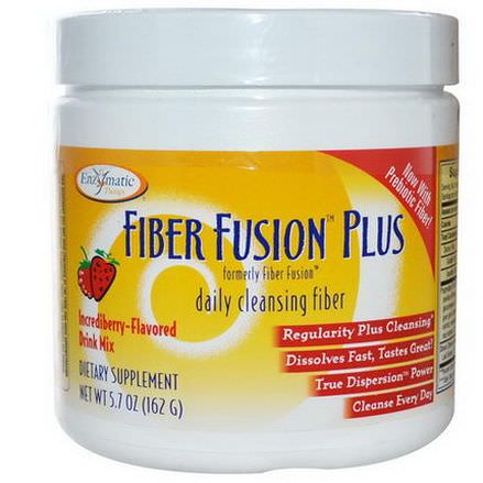Enzymatic Therapy, Fiber Fusion Plus, Incrediberry Drink Mix 162g