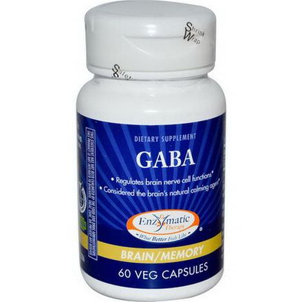 Enzymatic Therapy, GABA, Brain/Memory, 60 Veggie Caps