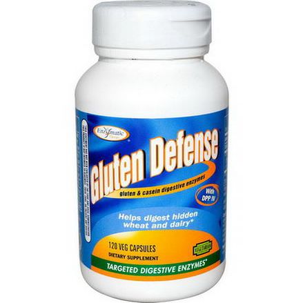 Enzymatic Therapy, Gluten Defense, Targeted Digestive Enzymes, 120 Veggie Caps