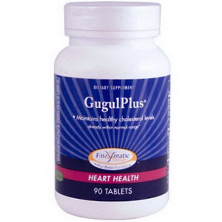 Enzymatic Therapy, GugulPlus, Heart Health, 90 Tablets