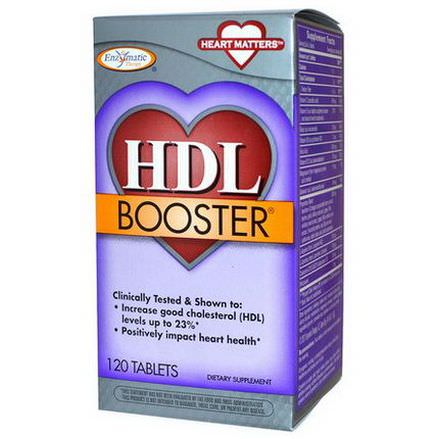 Enzymatic Therapy, HDL Booster, 120 Tablets