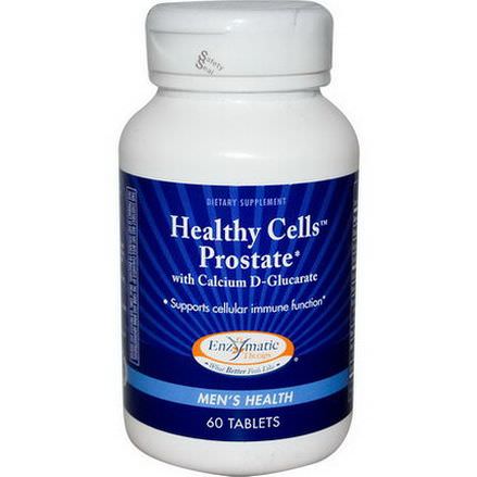 Enzymatic Therapy, Healthy Cells Prostate, with Calcium D-Glucarate, Men's Health, 60 Tablets