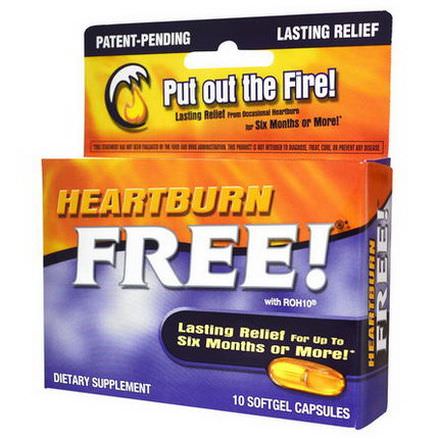 Enzymatic Therapy, Heartburn Free, 10 Softgel Capsules