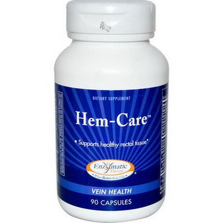 Enzymatic Therapy, Hem-Care, 90 Capsules