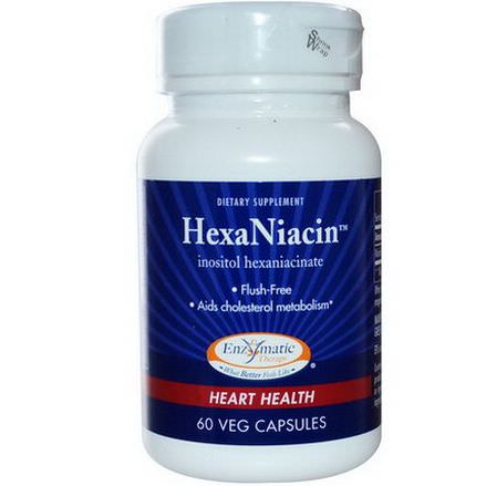 Enzymatic Therapy, HexaNiacin, 60 Veggie Caps