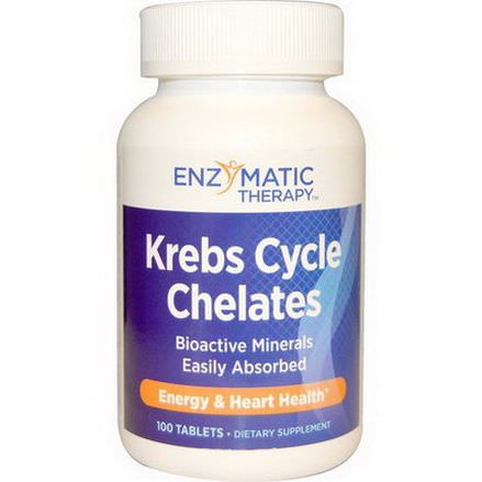 Enzymatic Therapy, Krebs Cycle Chelates, 100 Tablets