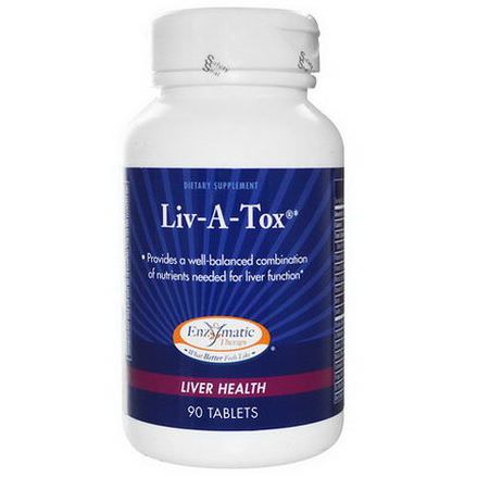 Enzymatic Therapy, Liv-A-Tox, Liver Health, 90 Tablets