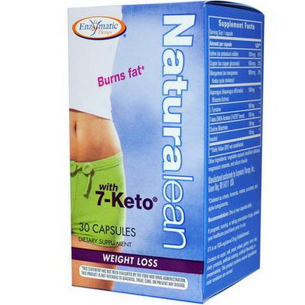 Enzymatic Therapy, Naturalean, with 7-Keto, Weight Loss, 30 Capsules