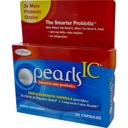 Enzymatic Therapy, Pearls IC, Intensive Care Probiotics, 30 Capsules
