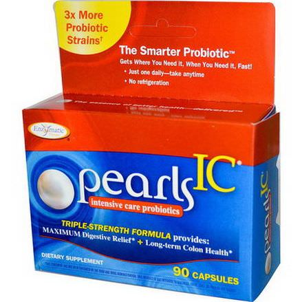 Enzymatic Therapy, Pearls IC, Intensive Care Probiotics, 90 Capsules