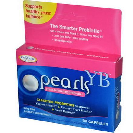 Enzymatic Therapy, Pearls YB, Yeast-Balancing Probiotics, 30 Capsules