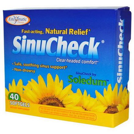 Enzymatic Therapy, SinuCheck, 40 Softgels