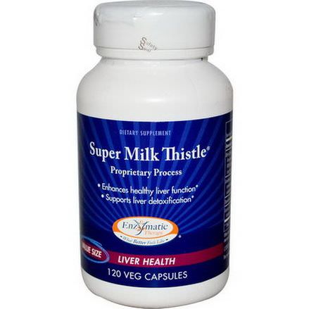 Enzymatic Therapy, Super Milk Thistle, Liver Health, 120 Veggie Caps