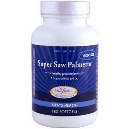 Enzymatic Therapy, Super Saw Palmetto, Men's Health, 180 Softgels