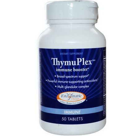 Enzymatic Therapy, ThymuPlex, Immune Booster, 50 Tablets