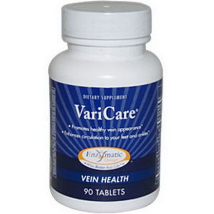 Enzymatic Therapy, VariCare, Vein Health, 90 Tablets