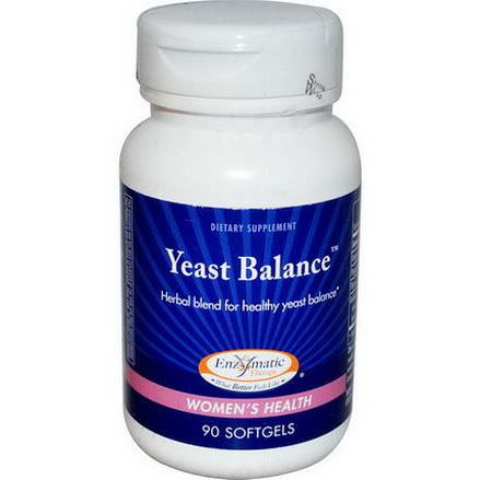 Enzymatic Therapy, Yeast Balance, Women's Health, 90 Softgels