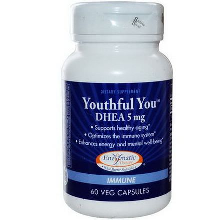 Enzymatic Therapy, Youthful You, DHEA, 5mg, 60 Veggie Caps