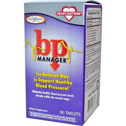 Enzymatic Therapy, bp Manager, 90 Tablets