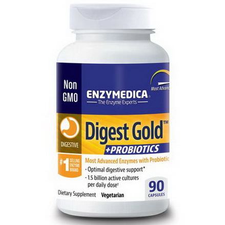 Enzymedica, Digest Gold Probiotics, 90 Capsules