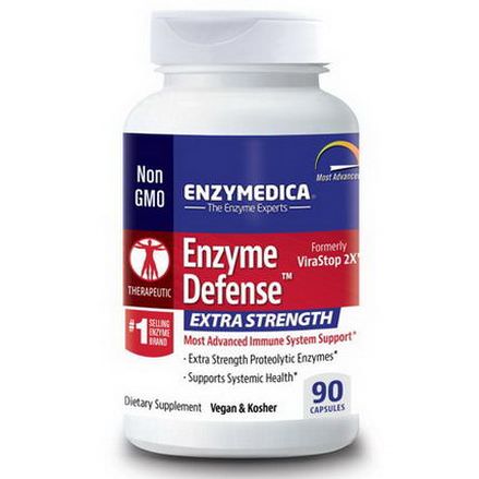 Enzymedica, Enzyme Defense, Extra Strength, 90 Capsules