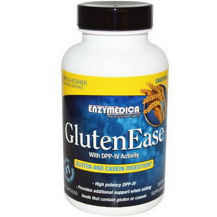 Enzymedica, GlutenEase, Gluten and Casein Digestion, 120 Capsules