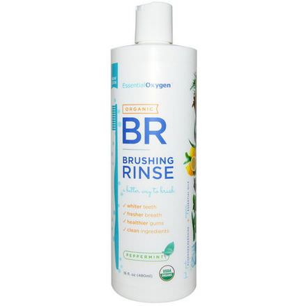 Essential Oxygen, Organic Brushing Rinse, Peppermint 480ml