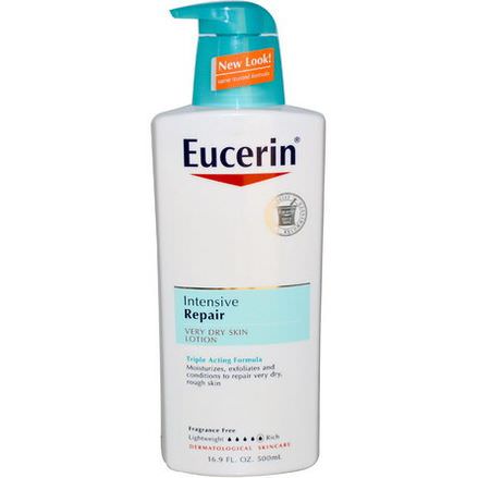 Eucerin, Intensive Repair, Very Dry Skin Lotion, Fragrance Free 500ml