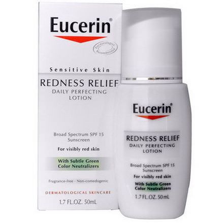 Eucerin, Redness Relief, Daily Perfecting Lotion SPF 15, Fragrance Free 50ml