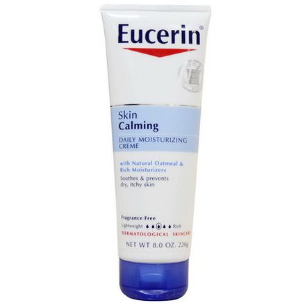 Eucerin, Skin Calming Daily Moisturizing Cream, Fragrance Free 226g