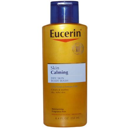 Eucerin, Skin Calming, Dry Skin Body Wash, Fragrance Free 250ml