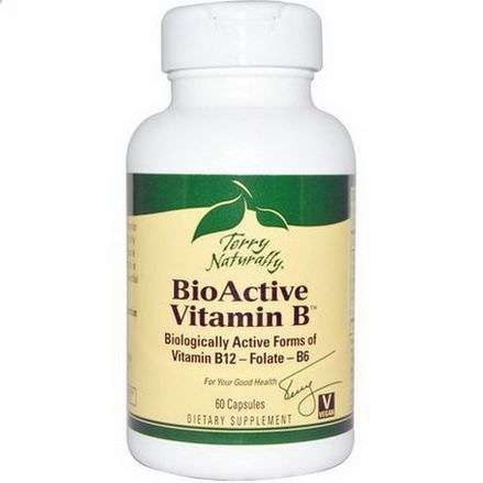 EuroPharma, Terry Naturally, BioActive Vitamin B, 60 Capsules